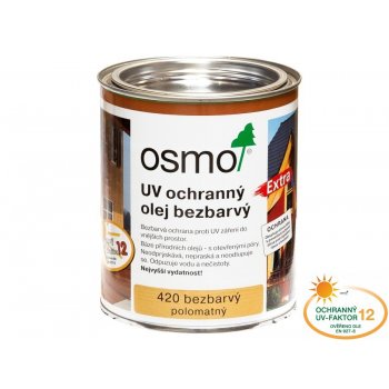 OSMO UV ochranný olej EXTRA  - 420 bezfarebný polomatný 0,75L