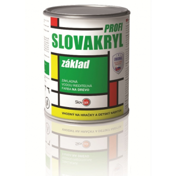 FARBA SLOVAKRYL ZÁKLADNÁ NA DREVO  0,75 kg