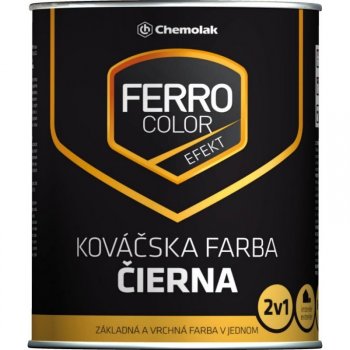CHEMOLAK Ferro Color efekt kováčska čierna 0,75L