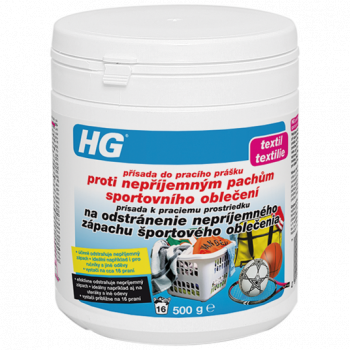 HG Prísada do pracieho prášku proti nepríjemným pachom športového oblečenia 500g