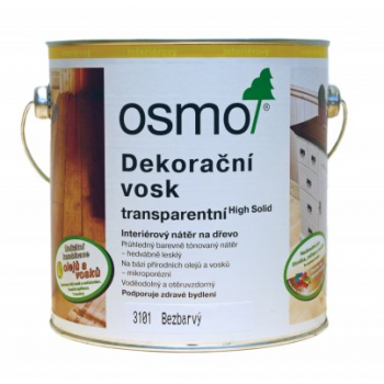 OSMO Dekoračný vosk transparentný 2,5l