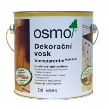 OSMO Dekoračný vosk transparentný 2,5L