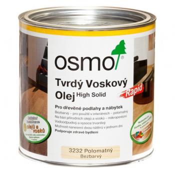 OSMO Tvrdý voskový olej RAPID 0,75L