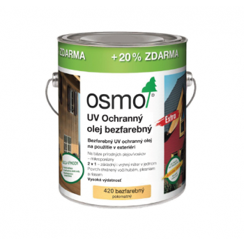 OSMO UV 420 ochranný olej 3L za cenu 2,5L
